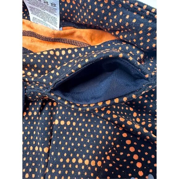 Nike Women's Dri Fit Epic Run Printed Capri Black/Orange Size M - Picture 8 of 16